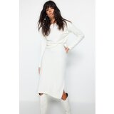 Trendyol Ecru Crop Soft-Texture, Pile Skirt, Tricot Top-Top Set | Shoptok.si