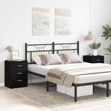  Noćni ormarići 2 kom. crni hrast 38x35x55 cm inženjerski drvo | shoptok.hr