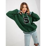RELEVANCE Sweatshirt-RV-BL-8372.04P-dark green Cene