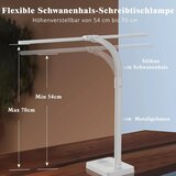 LOTTBUTY 80cm dvojna LED namizna svetilka - 24 W | Shoptok.si