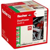 Fischer Plastična tipla DuoPower 8 x 65 S DIY s vijkom 25/1 | shoptok.hr