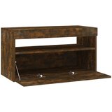 TV ormarić s LED svjetlima boja dimljenog hrasta 75x35x40 cm | shoptok.hr