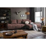 Hom`in KOTNA SEDEŽNA GARNITURA, šenilja rjava | Shoptok.si