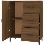  Komoda boja smeđeg hrasta 69,5x34x90 cm od konstruiranog drva | shoptok.hr