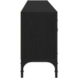 TV Kabal s Ladicom Crna Hrast 200x25x44 cm Konstruirano drvo | shoptok.hr