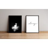 Wallity 2Pysct-012 multicolor decorative framed mdf painting (2 pieces) Cene