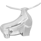 vidaXL Skulptura Srebrna Aluminij 37 x 44 x 17 cm Stilizirani Dizajn | shoptok.hr