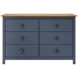 Maison Chic Komoda - Predalnik Hill siva 125x40x80 cm trdna borovina, (21717165) Cene