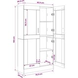Ormarić za knjige crni 82,5 x 30,5 x 150 cm konstruirano drvo | shoptok.hr