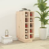 vidaXL Stojalo za vino 23x34x61 cm trdna borovina Cene