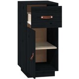  Komoda crna 34 x 40 x 75 cm od masivne borovine | shoptok.hr