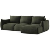 Makamii Zelena sklopiva kutna garnitura (s desnim kutom/s ležaljkom) Leila – | shoptok.hr