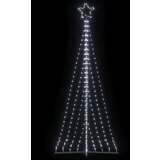 vidaXL LED božićno drvce 447 LED hladno bijelo 249 cm | shoptok.hr