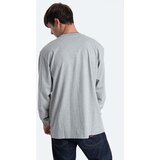 Carhartt WIP Pamučna majica dugih rukava Chase boja: siva, melanž, I026392.GREY.HEATH-GREY.HEATH | shoptok.hr