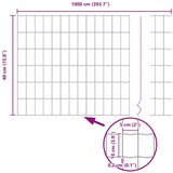  Galvanizirani set vrtne ograde Set od 2 Galvanizirani čelik | shoptok.hr