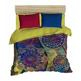 Mijolnir 401 Dark BlueMaroonYellow Double Duvet Cover Set Cene