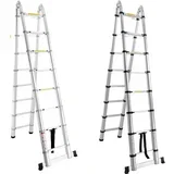 Aluminijumske Teleskopske Duple FULL Merdevine 2,5+2,5m SuperStep