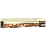 vidaXL Zunanja garnitura za sedenje z blazino 6 pcs Naravna in smetana, (5000279543) | Shoptok.si