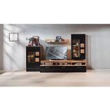 Hom`in DNEVNI REGAL, črna, barve hrasta | Shoptok.si