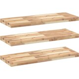 vidaXL Viseče police 3 kosi 100x30x4 cm neobdelan masiven les akacije, (5000307223) | Shoptok.si