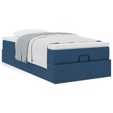  Otomanski okvir kreveta s madraca plavi 100x200cm tkanine | shoptok.hr