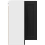  Zidni kutni ormar Crna 57 x 57 x 80 cm Konstruirano drvo | shoptok.hr