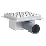  Tušni odvod s točkicama Srebrno 15 x 15 cm Nehrđajući čelik 304 | shoptok.hr