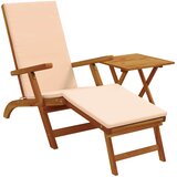  Ležaljka koja se može preklopiti i nagnuti 2 pcs Bež | Eponuda.com