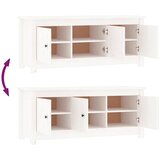 Ormarić za cipele bijeli 110 x 38 x 45,5 cm od masivne borovine | shoptok.hr