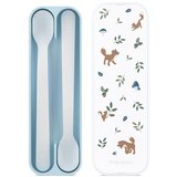 Mepal Svetlo modre plastične otroške žličke v kompletu 2 ks Forest Friends – Cene