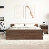  Okvir kreveta s uzglavljem i podnožjem boja hrasta 120x200 cm | shoptok.hr