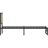  Metalni okvir kreveta bez madraca boja hrasta sonome 90x200 cm | shoptok.hr