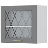 Jela VISEI ELEMENT SA STAKLENIM VRATIMA ZA KUHINJU TARA V5-60-1KS-Grafit mat lak | shoptok.hr