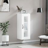 Maison Chic Stenska omarica - Zidna omarica bela 34,5x34x90 cm iu902, (22062895) | Shoptok.si