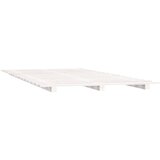  Okvir za krevet bijela 140x190 cm od masivnog drva | shoptok.hr