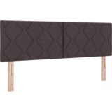 Box Spring krevet s madracem i LED tamno smeđi 140x200 cm tkanina | shoptok.hr