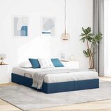 Otomanski krevet s pohranom Plava 140 x 200 cm tkanina | shoptok.hr