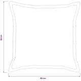  Presvlaka za jastuk 6 kom. HOUTEN Sivosmeđa 80 x 80 cm Kord - Sivosmeđa 80 x 80 cm 6 | shoptok.hr