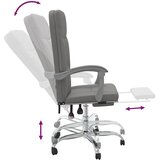  Uredski naslonjač od tkanine smeđesivi Tupe | Shoptok.si