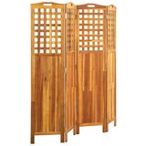 vidaXL Sobna pregrada s 4 panela 161 x 2 x 170 cm masivno drvo bagrema | shoptok.hr