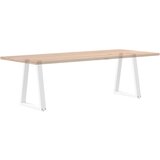  Noge za blagovaonski stol V-oblik 2 kom Bijele 50x(72-73,3) cm Čelik | shoptok.hr