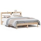 vidaXL Posteljni okvir brez vzmetnice 135x190 cm trdna borovina | Shoptok.si