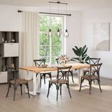  Noge za jedilno mizo v obliki črke T, 2 kosa, bele barve, 50x35x(72-73) cm, jeklo, (22123997) | Shoptok.si