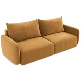Makamii Oranžna raztegljiva/s prostorom za shranjevanje sedežna garnitura 238 cm Kalena – | Shoptok.si