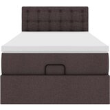 vidaXL otomanski okvir kreveta s madraca tamnosmeđi 90x190cm tkanine | shoptok.hr