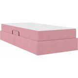  s madracem i skladištem Ružičasta 90 x 200 cm Baršun | shoptok.hr
