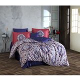 Amanda PurpleGreyRed Tencel Satin Double Quilt Cover Set | Eponuda.com