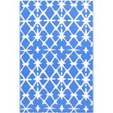 Furnova Zunanja preproga ARAKIL modra in bela 80x150 cm PP, (21930609) | Shoptok.si