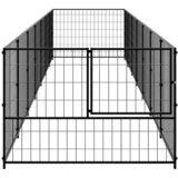  Kavez za pse crni 7 m² čelični | shoptok.hr