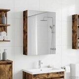  Kupaonski ormar s ogledalom Dimljeni hrast 50 x 14,5 x 70 cm | shoptok.hr